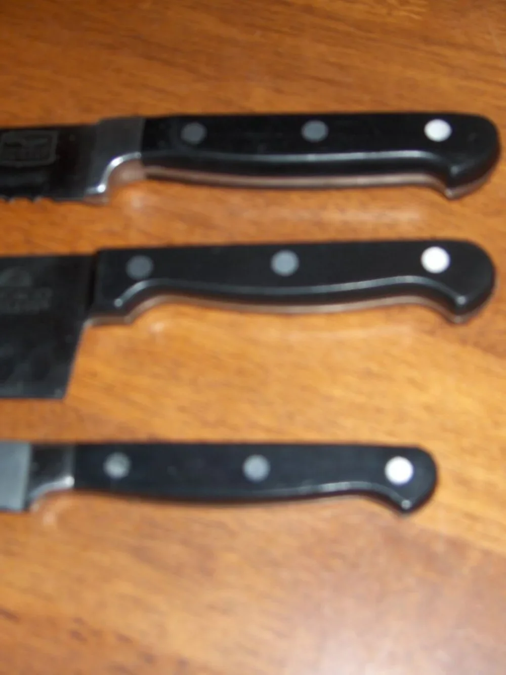 Chicago Cutlery Knives. Santoku, Bread Knife, and Paring